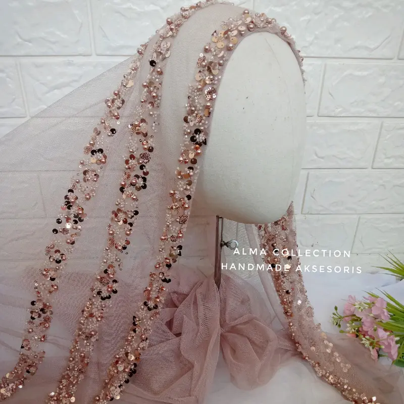 Veil 3L by Alma collection/Headpiece/Slayer pengantin/acc pengantin 3