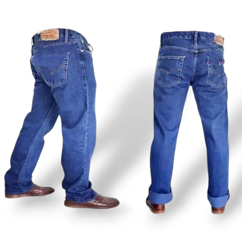 CELANA JEANS PRIA JUMBO / CELANA JEANS UKURAN BIGSIZE / CELANA Uk. 28 s/d 52 Hitam Denim 1