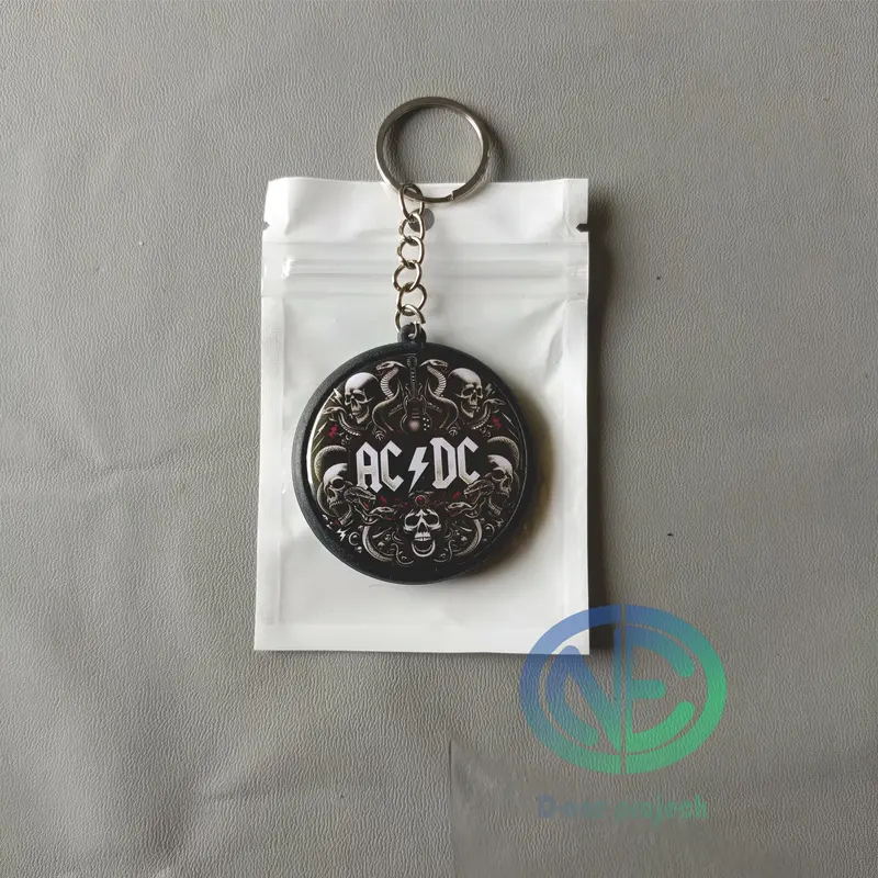 Ganci Gantungan Kunci Dua Sisi dengan Gambar Logo - Aksesoris Praktis 3