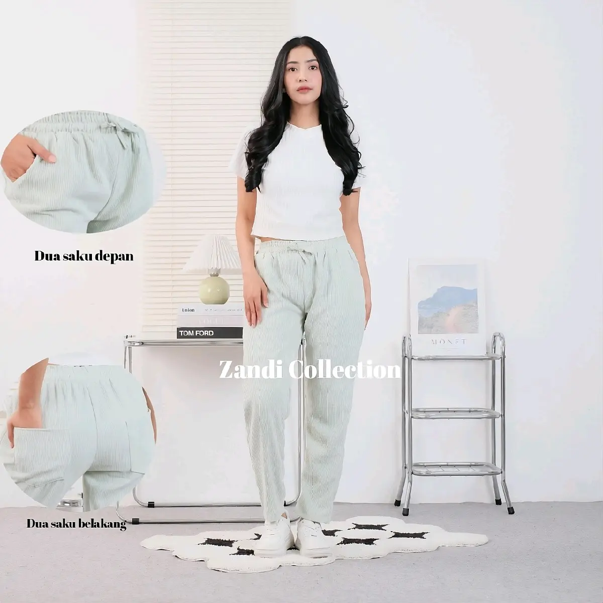 Silva Pants Corduroy - Celana Panjang Pants Corduroy Wanita - Celana Panjang Polos Simpel Basic Wanita