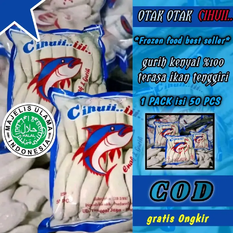 promo otak otak ikan kiloan isi 50 pcs perbungkus Frozen Tenggiri 0