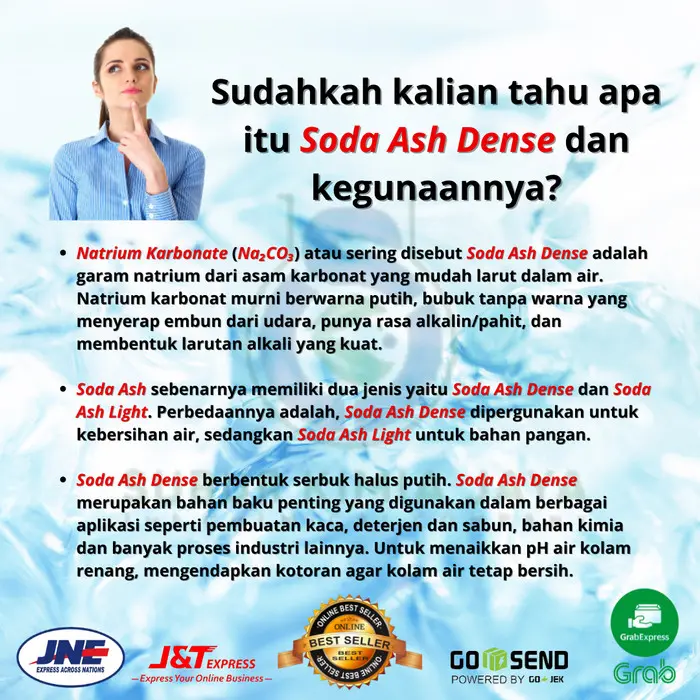 Soda Ash / Abu Soda / Natrium Karbonat / Na2CO3 / 1 KG 2