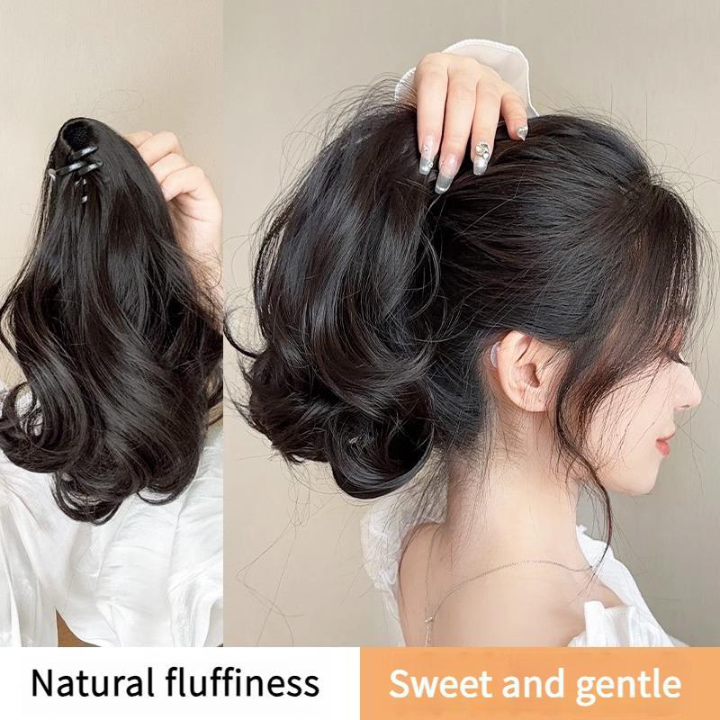 Rambut palsu ekor kuda perempuan, menggenggam ekor kuda tinggi ...