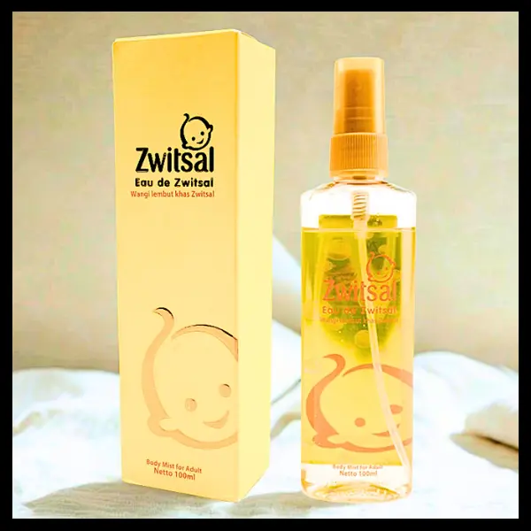 baby perfume yellow bottle