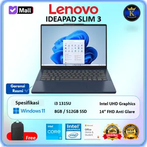 Laptop Lenovo IdeaPad Slim 3 14IRU8 i3 1315U 8GB 512GB W11+OHS 14"FHD Anti Glare