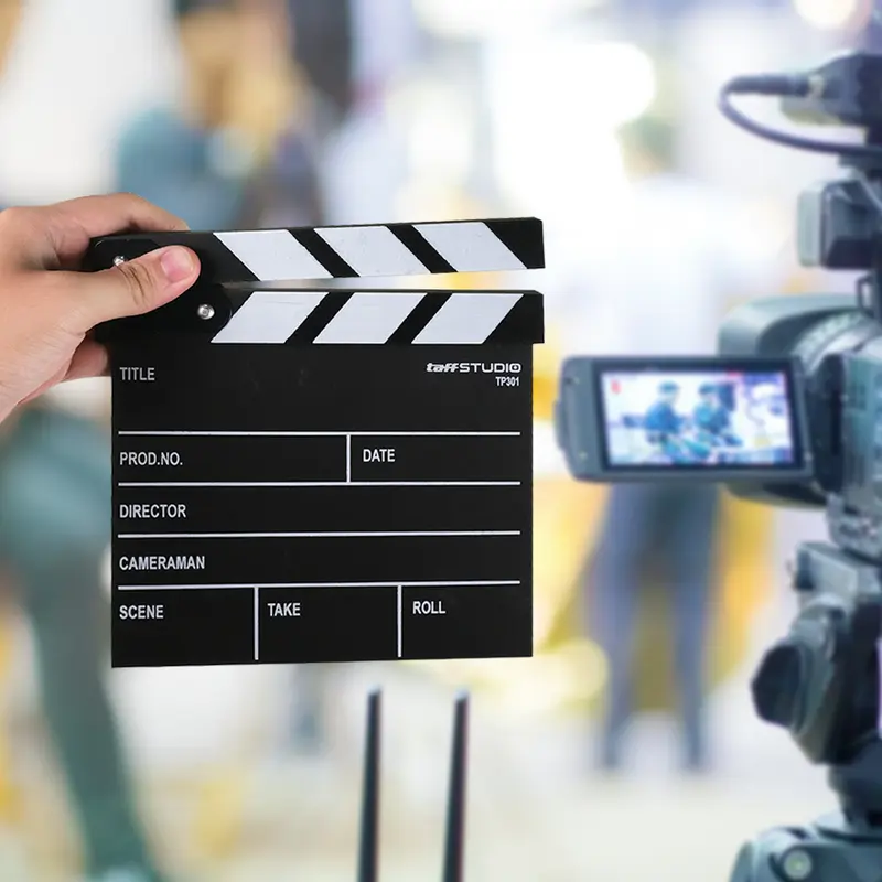 TaffSTUDIO Woopower Profesional Clapper Classical Movie Film - TP301 3