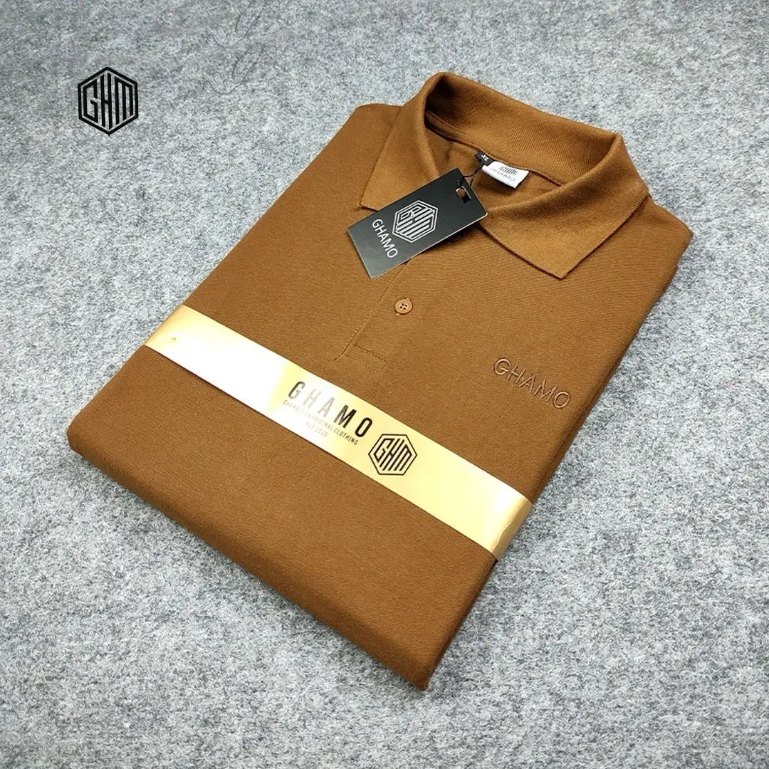 GHAMO Kaos Kerah Polo Pria | Kaos Polo Shirt | Baju Kaos Polo Berkerah Pria Lengan Pendek Polo Premium Original Fit  Motif Katun Casual Panjang Distro Slim Basic Formal Merah