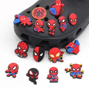 Aksesoris Jibbitz Karakter Kartun Spidey Spidermen Premium Pin Charm Mewah Shoe