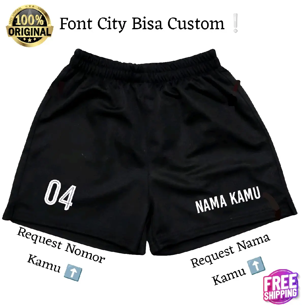 Celana Voli Custom Nama Nomor/ Request Nama dan Nomor/ Custom Nama Voli Cewek Cowok/ Custom Nama Sport