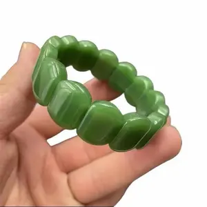 Gelang giok gelang tangan pria dan wanita tali elastis asli china Bracelets