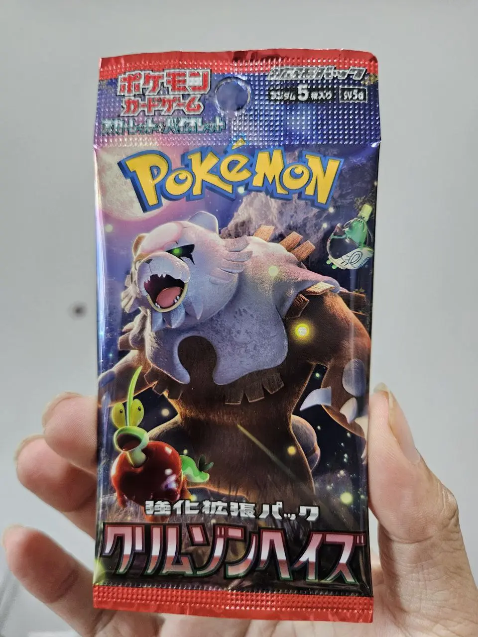 Sv5a Crimson Haze Unfiltered from seal box booster pack Pokemon Card