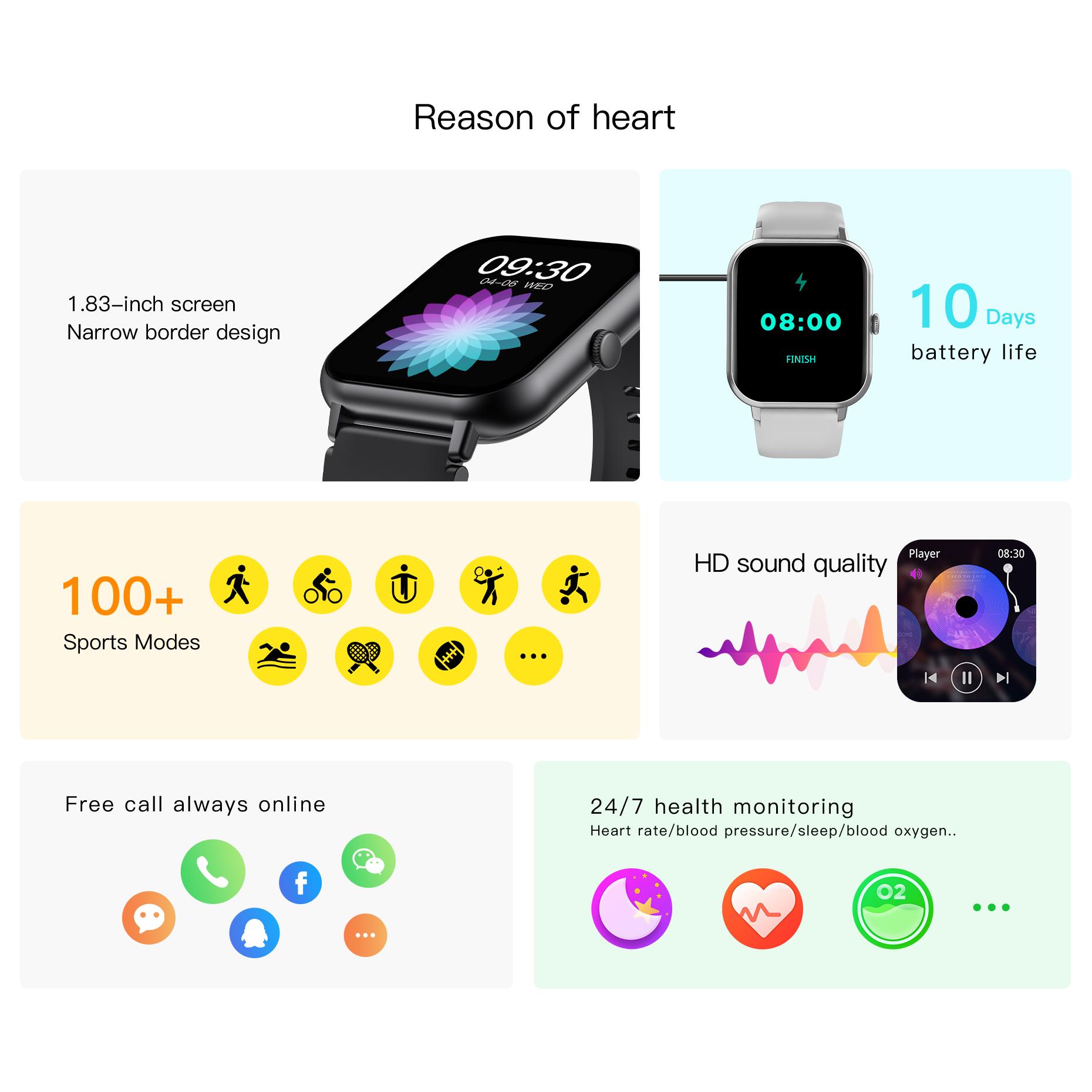 PEJE Smart Watch ZW01 Jam Tangan  Classic Design 24/7 Health Monitoring 10 Days Battery Life