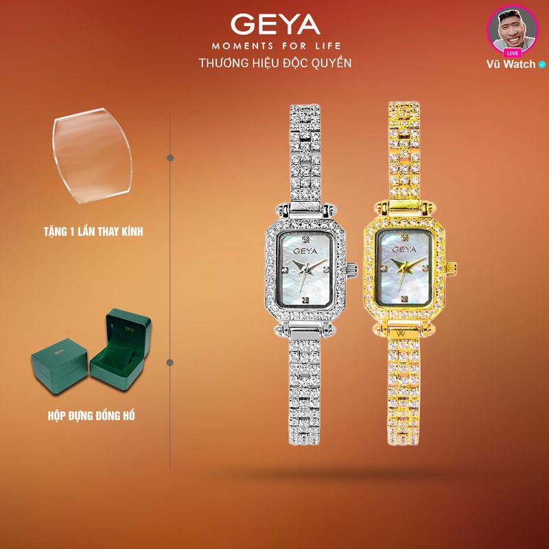  Đồng hồ PIN Nữ GEYA G76205  2022  | Tặng 1 lần thay kính miễn phí 