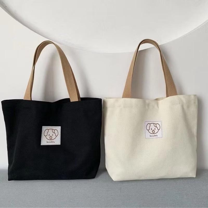 túi vải tote,túi đeo chéo vải bố PVC đựng đồ đi học,đi du lịch đều đẹp đựng vừa tập a4 túi trang điểm túi tote túi đựng cơm