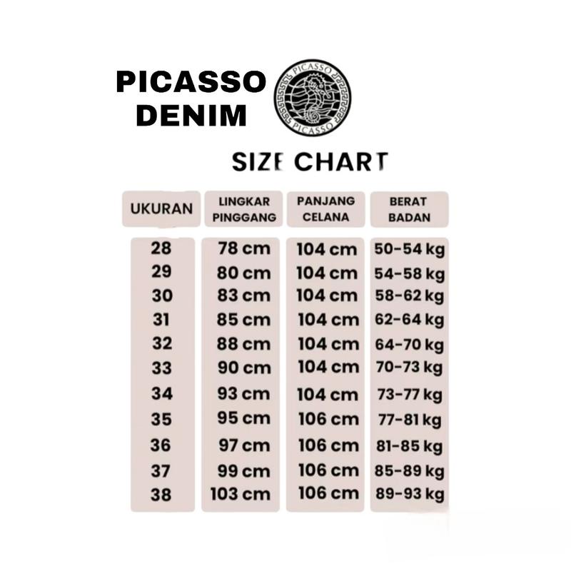 Product Introduction of Picasso Denim - Celana Jeans Pria Straight Fit Jeans Stretch Deep Black Branded 0