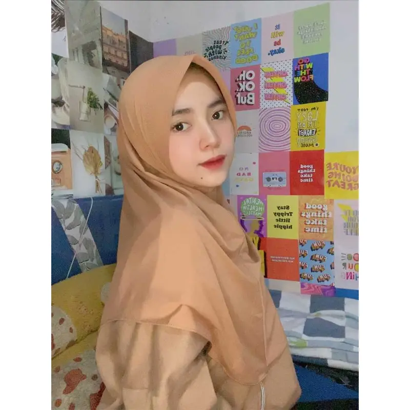 HIJAB BERGO HAMIDAH SIZE L | KERUDUNG INSTAN JERSEY | KERUDUNG MENUTUP DADA | WARNA LENGKAP 4