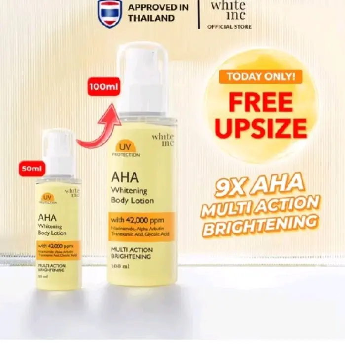 Whiteinc Aha body Lotion handbody pemutih AHA whitening
