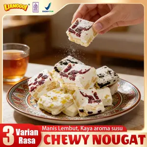 [HALAL] LIANGGUI Nougat Mix 3 Rasa，Wajib ada di Hari Raya! Cranberry, Coklat, Mangga (Kemasan Satuan), Cemilan Si Kecil, Pesta Ulang Tahun, Penunda Lapar. Cemilan Pilihan Para Influencer, Mudah Dibawa, Kaya Rasa，Bahan Terpilih, Rasa yang Kaya,