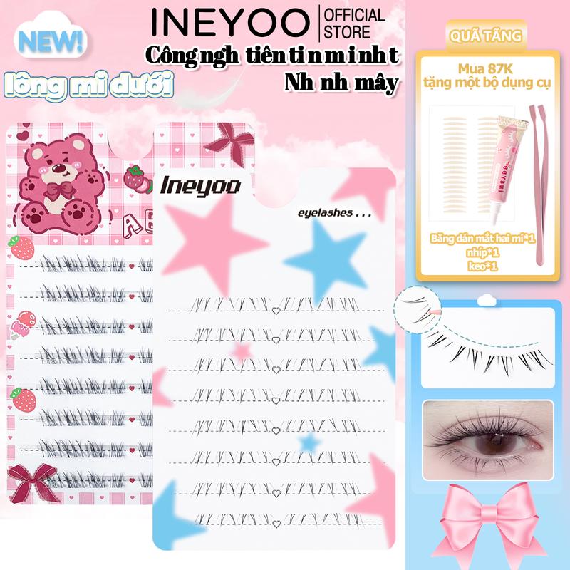 Lông Mi Giả INEYOO Lông Mi Dưới Mảnh Cảm Giác Không Khí Phong Cách Nữ Tính 8 Hàng C Curl 