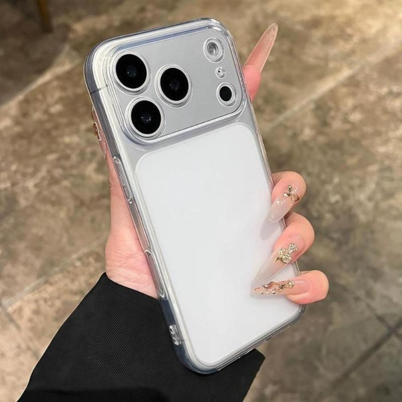 Ốp Lưng Trong Suốt/ Trong Suốt Jelly Phone Bao Ngăn Tròn Bốn Mặt Cảm Giác Dẻo Mềm Cao Cấp, Hiệu Quả Chống Rơi Siêu Tốt Phù Hợp Với IPhone 17, 16, 15, 14, 13, 12, 11, Pro, Pro Max, Xr, Xs Max, X.