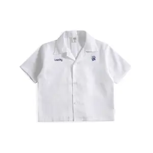 Kikoleya Katie Embroidery Shirt in Leanity Kemeja Anak