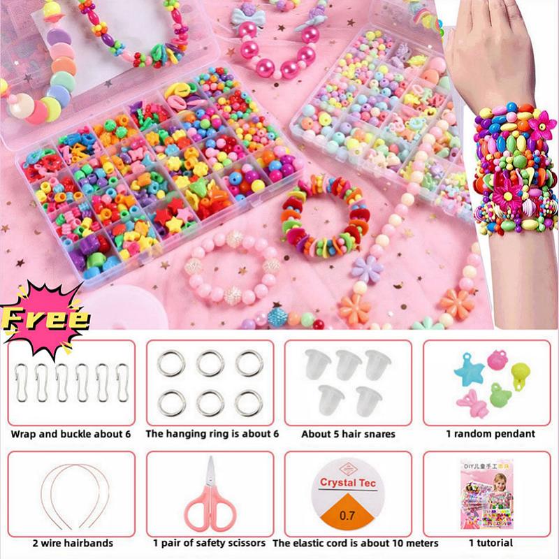 24 Grid DIY Beads Set Beads Handmade Material Set Toys Beads - TikTok ...