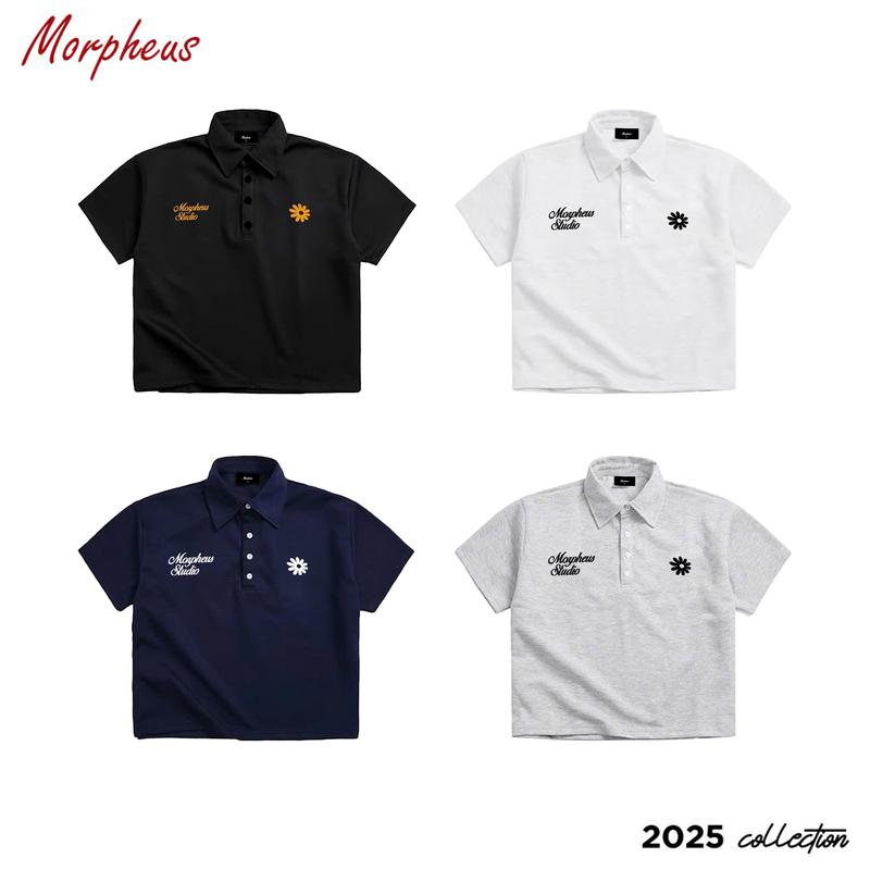 Áo Polo Local Brand Morpheus Polo Form Boxy Thêu Chữ Áo Polo Unisex Form Rộng Thun Cotton 260gsm