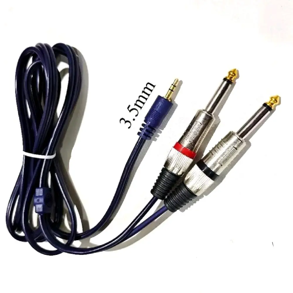 Kabel mixer to handphone jack 2 akai mono 6.5mm to aux kabel antel berkualitas