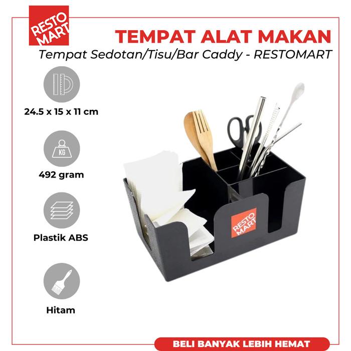 Gambar Tempat Sedotan / Tisu / Bar Caddy RESTOMART Plastik ABS (2038022) (F12) - 1 pcs dari Restomart Kitchen Solution Kota Administrasi Jakarta Pusat Tokopedia