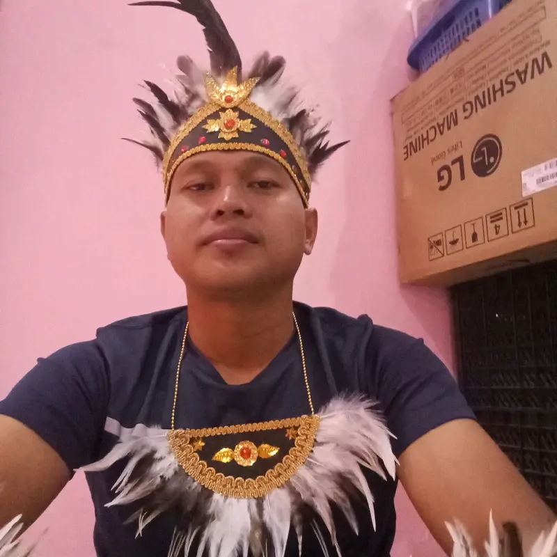 Mahkota Dayak 1 set gelang kalung Aksesoris Elegan 3