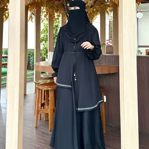 Abaya syakila /abaya khas saudi lokal by alhayat