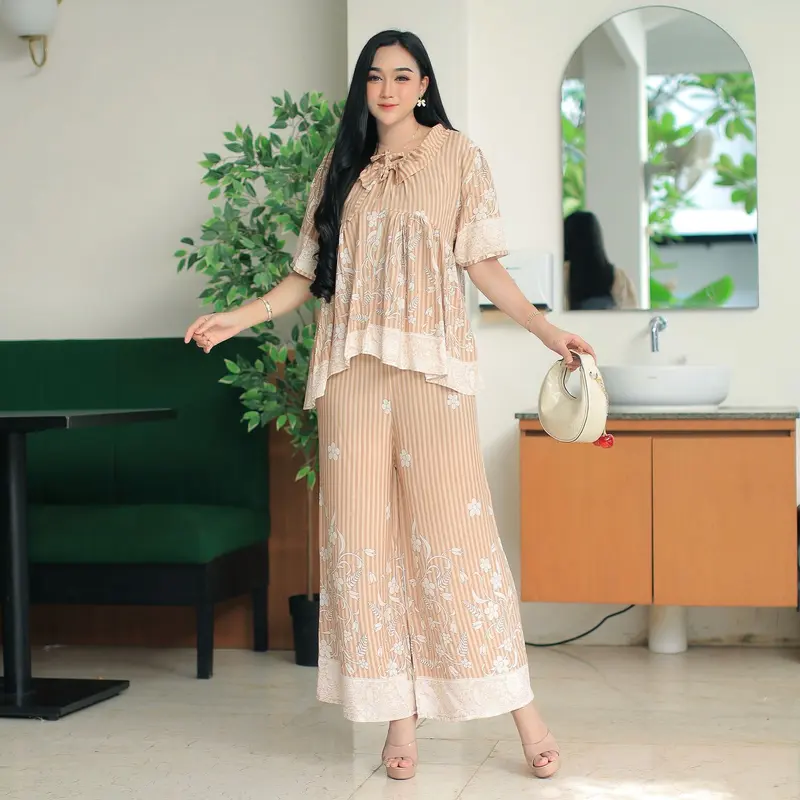 [Homewear Jenna] Setelan Oneset Miranda Setelan Rayon Viscose Homewear Busui Bumil 2