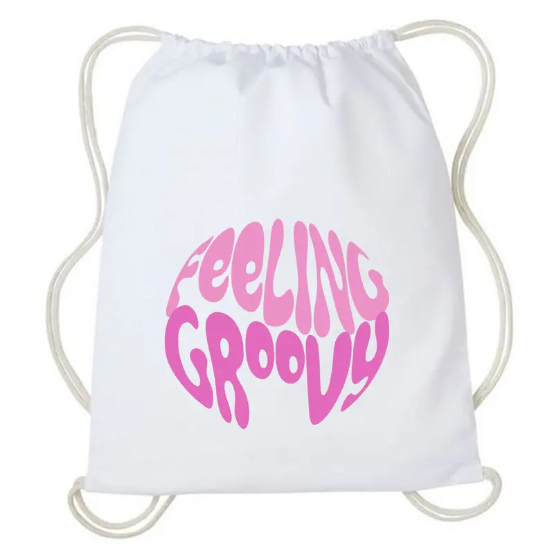 Tas Serut - Stringbag Kanvas Billie Eilish - Drawstring bag Multifungsi Wanita 4