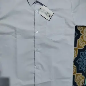 Seragam Sekolah Putih Polos Lengan Pendek TK SD SMP SMA Merk AL-FATH / Baju Hem Putih Polos Lengan Pendek