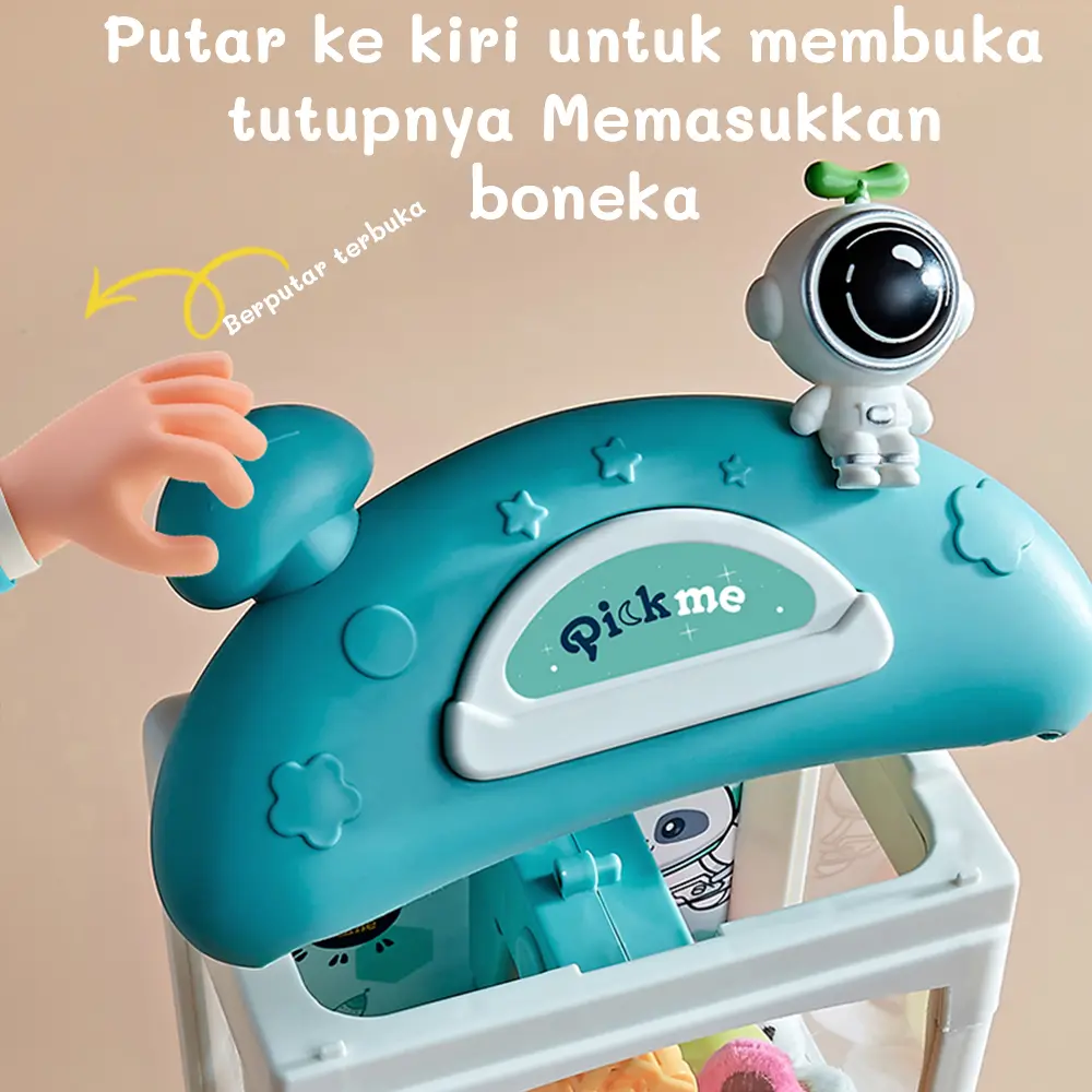 Babycolor Mesin Capit Mini Mainan Anak Claw Machine Boneka Doll Machine ...