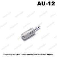 Gambar Converter Jack Mini Stereo 3,5 MM To Jack Mini Stereo 2,5 MM Nikel dari Ono Shop Kota Administrasi Jakarta Barat 1 Tokopedia