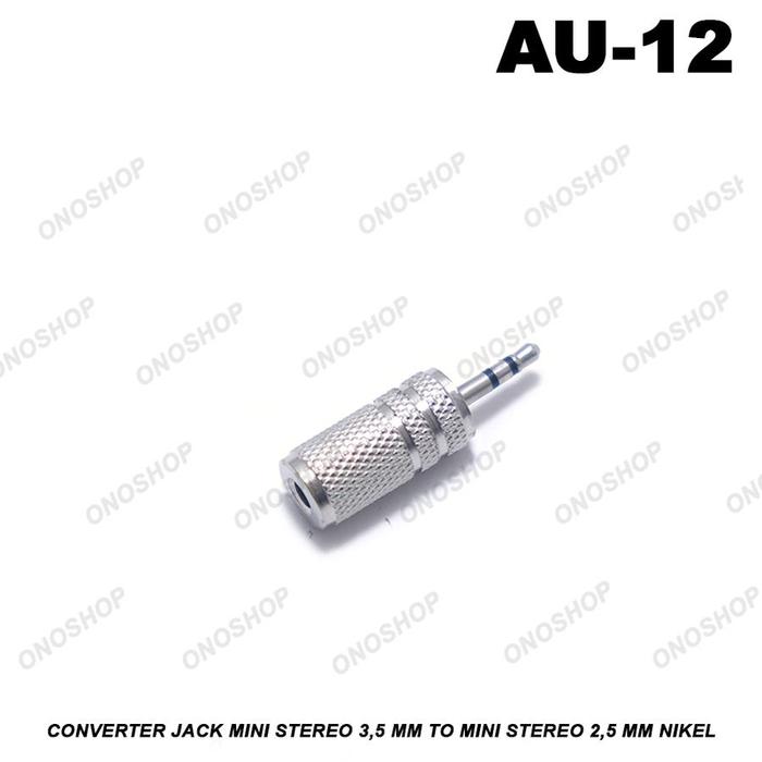 Gambar Converter Jack Mini Stereo 3,5 MM To Jack Mini Stereo 2,5 MM Nikel dari Ono Shop Kota Administrasi Jakarta Barat Tokopedia