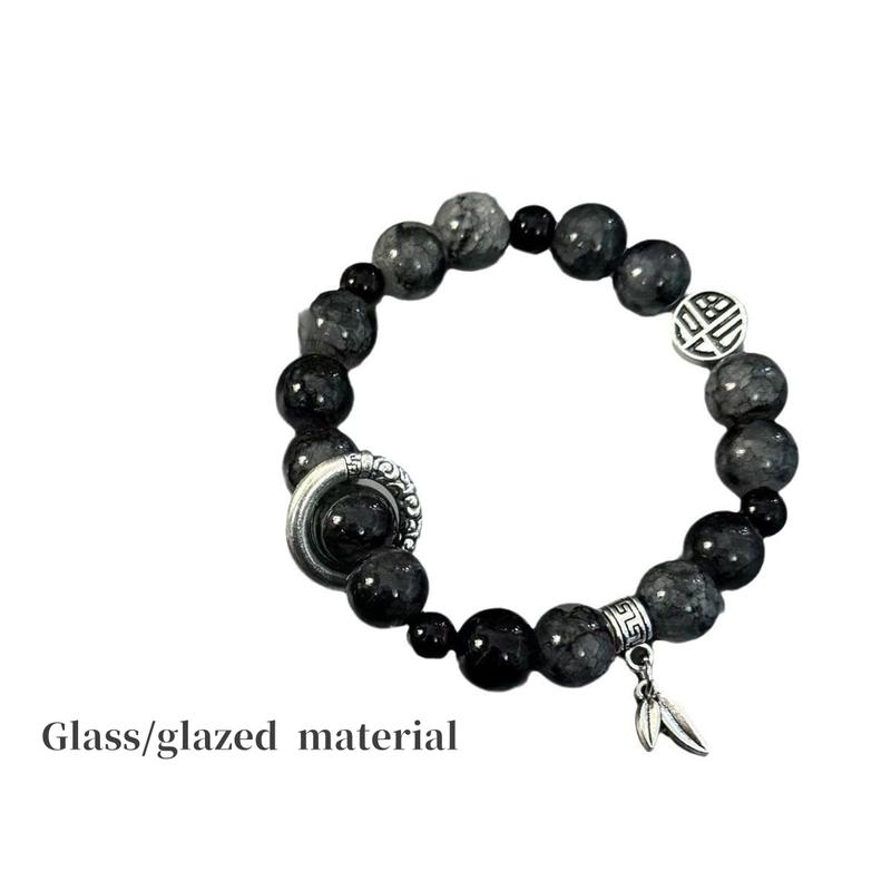 Product Introduction of Popular beaded bracelets, couple bracelets, high-value men's super cool new niche, high-end, new Chinese ethnic style 21