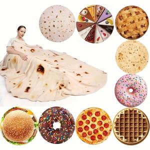 Manta de Comida de Franela Realista y Divertida, Manta Suave para Sofá, Silla y Cama, Decoración para el Hogar Todo el Tiempo, Manta de Pan Única, Regalo