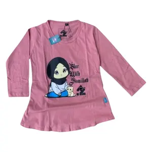 Tunik Anak Islami Tangan Panjang Tunik Anak Tunik Katun Anak Baju Anak Perempuan Atasan Anak perempuan atasan tangan panjang anak perempuan Baju Anak Tangan Panjang Fashion