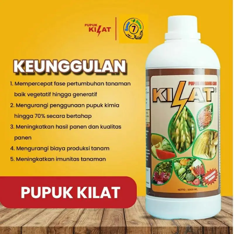 Pupuk Pelebat Buah Organik Cair KILAT mengandung hormon . isi 1 liter 2