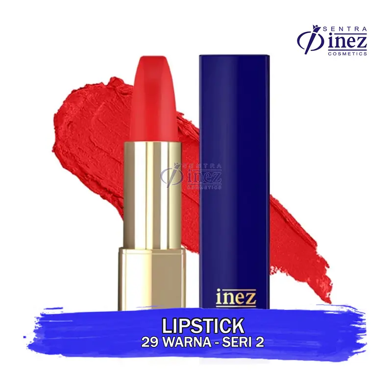 INEZ Lipstick Color Contour Plus Lipstik Matte Gloss Pewarna Bibir Lasting 1