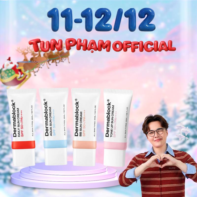 Tun Phạm x minie Kem Chống Nắng Dermablock SPF50+ PA++++ Hàn Quốc 30ml