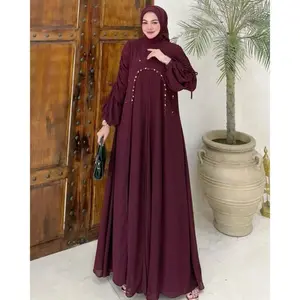 ELORA SET DRESS Set Gamis Syar’i Ceruty – Adem, Nyaman & Stylish Formal Muslim