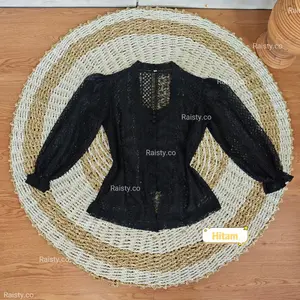 (HANYA KEBAYA) Baju Kebaya Brokat Malika Bet Pecah Lengan Kerut Bali Wisuda Modern Murah