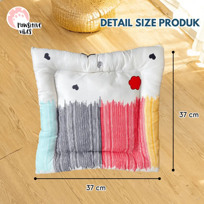 Pet Bed - Alas Tidur Kucing Anjing Kelinci Puffy - Kasur Tidur Kucing Anjing Premium - Alas Tidur Hewan Peliharaan - Kasur Kucing Empuk - Cat Bed 4