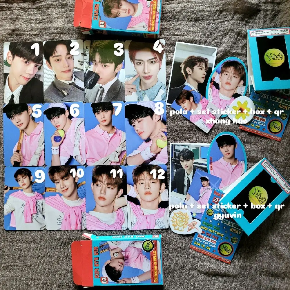 ZEROBASEONE ZEROSE ALBUM PHOTOCARD OFFICIAL ZHANG HAO GYUVIN TAEREE RICKY JIWOONG ZB1
