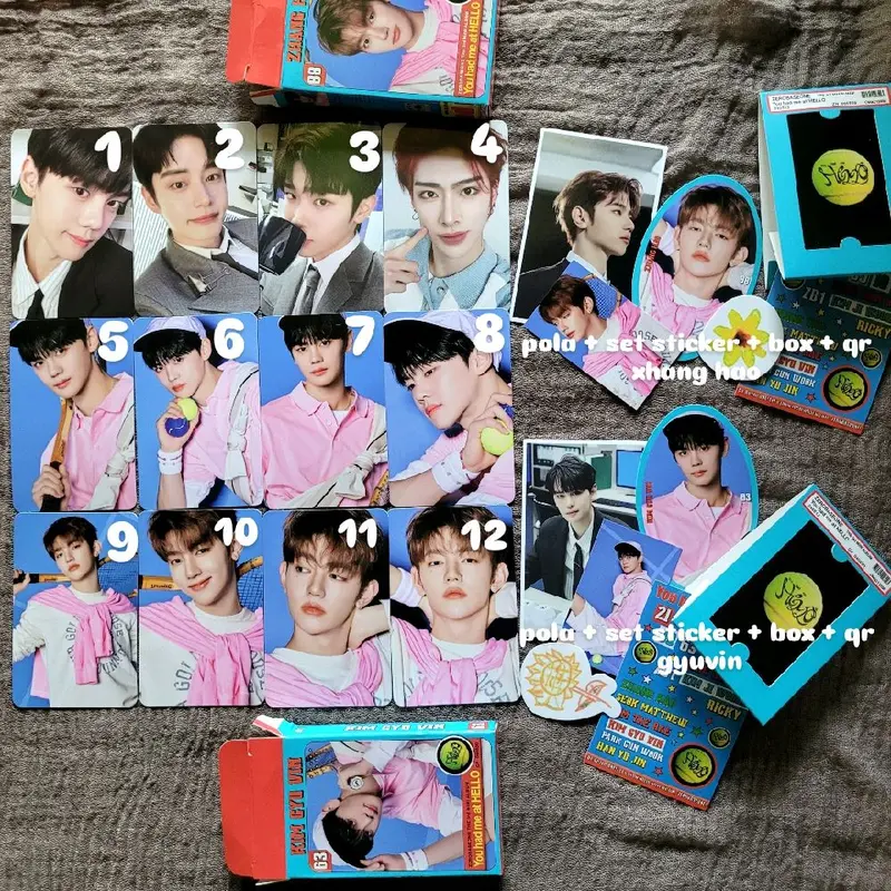 ZEROBASEONE ZEROSE ALBUM PHOTOCARD OFFICIAL ZHANG HAO GYUVIN TAEREE RICKY JIWOONG ZB1 0