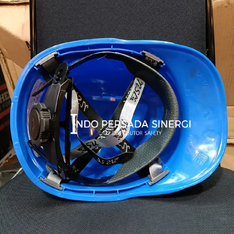 HELM SAFETY PROYEK NSA VENTED WARNA BIRU FASTRACK TALI DAGU - HELM NSA VENTILASI 5