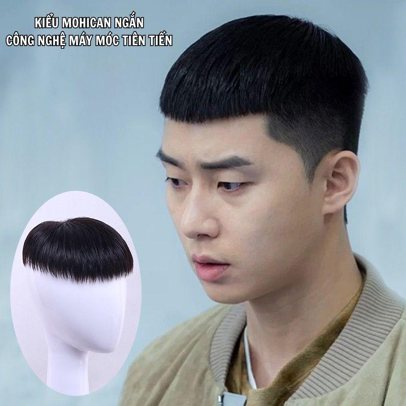  Tóc giả cho nam tóc ngắn phần tóc trên cùng có thể khiến bạn trông thời trang trẻ trung và đẹp trai chỉ trong một giây tóc giả tự nhiên và chân thực 